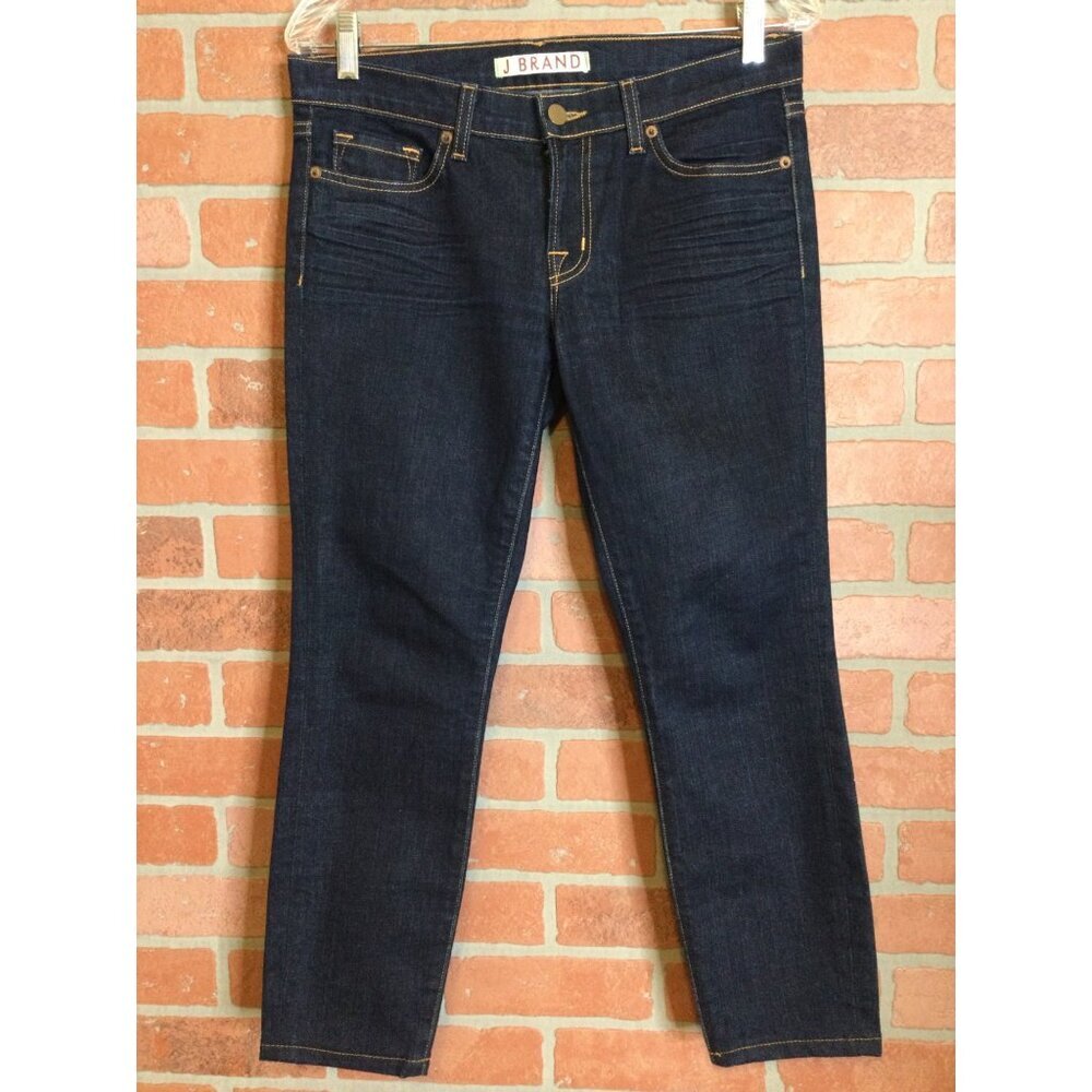 J Brand Women's Denim Skinny Jeans Stretch Five Pockets Dark Wash Size 27